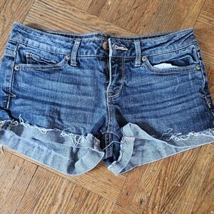 Aeropostale Blue Jean Cutoff Shorty